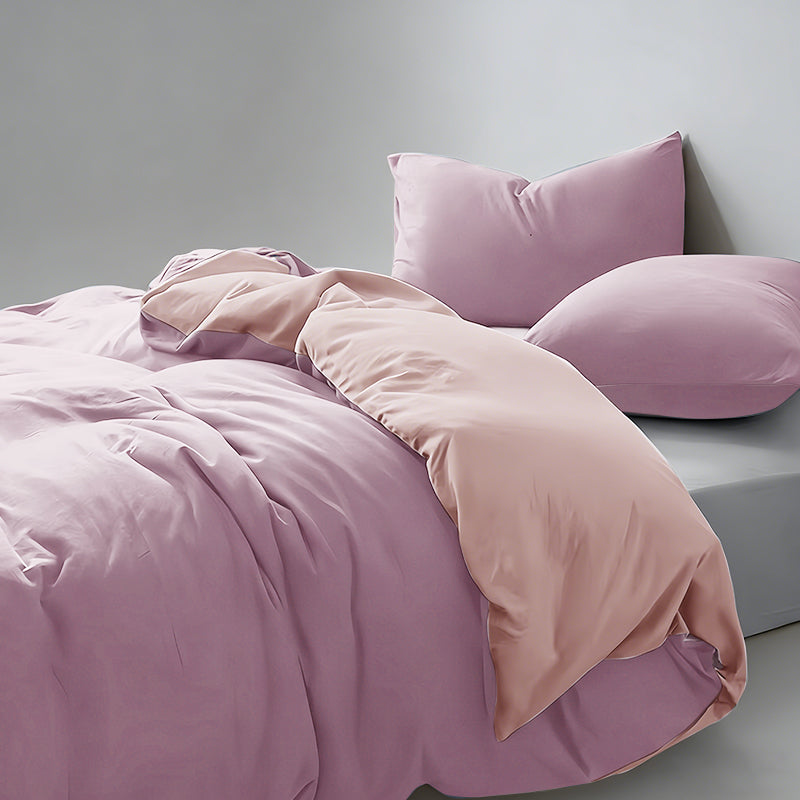 WEICH 980TC Bedding Set | Double-Sided | Quilt Cover | 100% Cotton | Lilac Purple