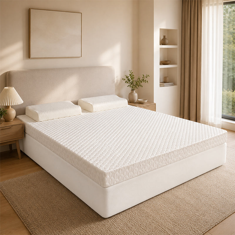 WEICH Premium Quilted Mattress 150×190cm | Soft Supportive White Mattress for Everyday Comfort