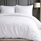 1200TC | Silky | Embossed Micro Satin | Bedsheet Set | Pure White