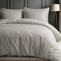 1200TC | Silky | Embossed Micro Satin | Bedsheet Set | Warm Ivory