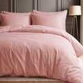 1200TC | Silky | Embossed Micro Satin | Bedsheet Set | Peach Pink