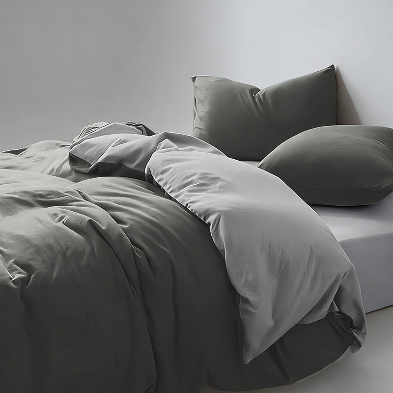 WEICH 980TC Bedding Set | Double-Sided | Quilt Cover | 100% Cotton | Mist Blue