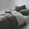 WEICH 980TC Bedding Set | Double-Sided | Quilt Cover | 100% Cotton | Mist Blue
