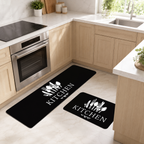 WEICH 2 in 1 Kitchen Floor Mat Water-Absorbent Non-Slip Mat Kitchen Mats Vintage Pattern Carpet | A1