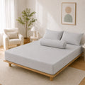 WEICH | 100% Waterproof | Bedsheet Mattress Protector &amp; Pillow Protector | Breathable Waterproof Mattress Cover | Grey