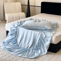WEICH Luxury ICE Silk Bedsheet Set | Smooth Cooling | Glacier Blue