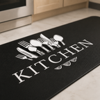 WEICH 2 in 1 Kitchen Floor Mat Water-Absorbent Non-Slip Mat Kitchen Mats Vintage Pattern Carpet | A1