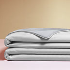 Weich 100% Nylon Fabric | Filled With Whole Feather Silk Cotton | Light Grey