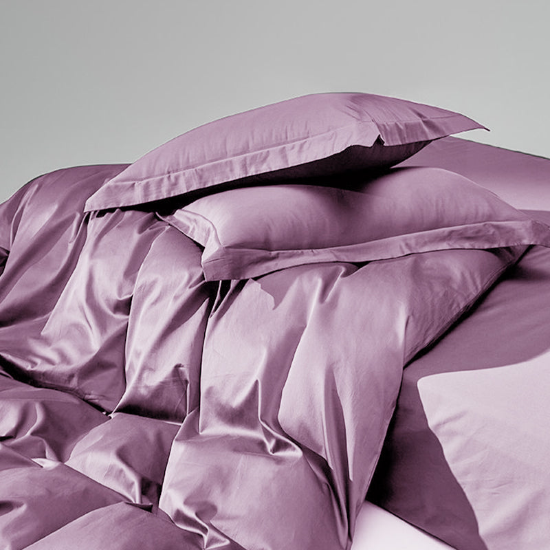 WEICH 1000TC Bedsheet Set | With Quilt Cover | 100% Combed Cotton | Soft Touch | Dusty Rose