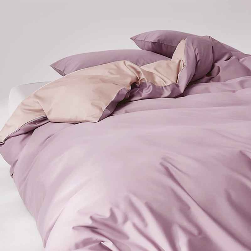 WEICH 980TC Bedding Set | Double-Sided | Quilt Cover | 100% Cotton | Lilac Purple