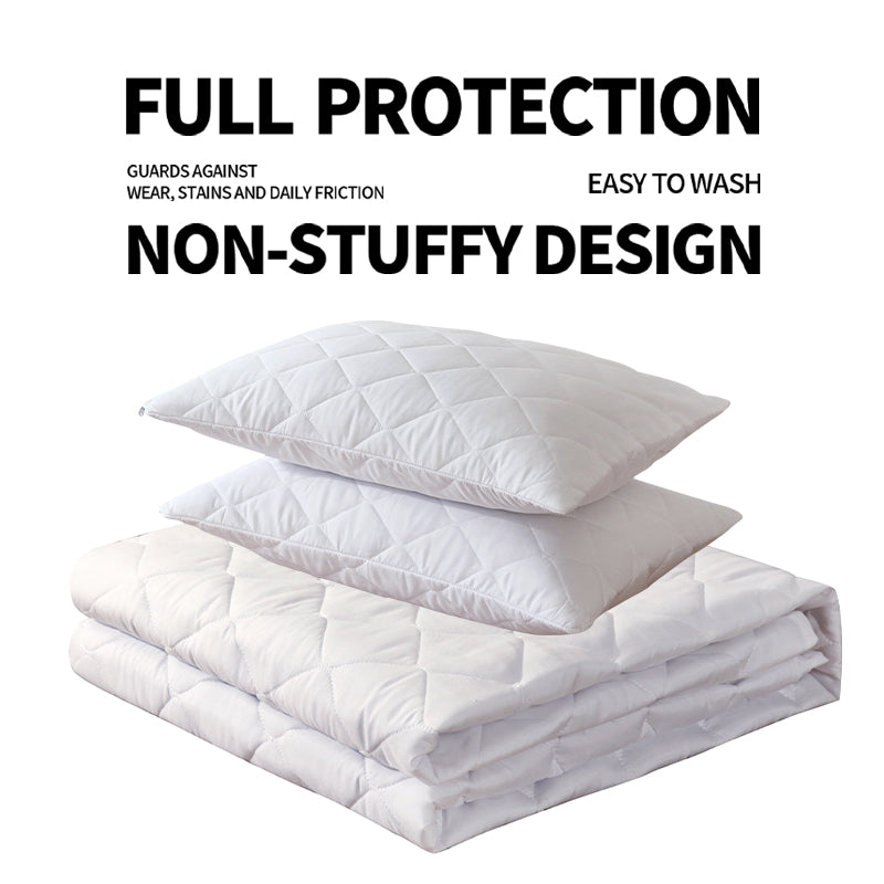 WEICH Mattress Protector Cotton Elastic Band Mattress Topper Single/Super Single/Queen/King Size