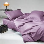 WEICH 1000TC Bedsheet Set | With Quilt Cover | 100% Combed Cotton | Soft Touch | Dusty Rose