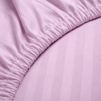 1200TC | Silky | Embossed Micro Satin | Bedsheet Set | Light Purple