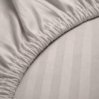 1200TC | Silky | Embossed Micro Satin | Bedsheet Set | Warm Ivory