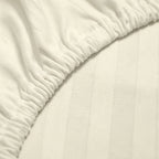 1200TC | Silky | Embossed Micro Satin | Bedsheet Set | Vanilla Cream