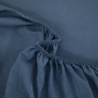 WEICH 890TC | Fitted Bedsheet Set | 100% Combed Cotton | Dark Blue