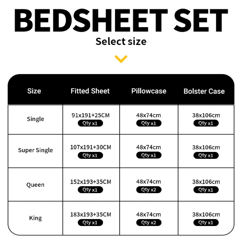 WEICH 890TC | Fitted Bedsheet Set | 100% Combed Cotton | Light Brown