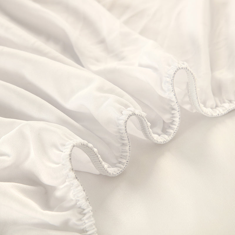WEICH Fitted Sheet Waterproof | Water Proof Urine Barrier | Breathable Mattress Cover | White