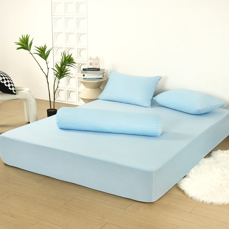 WEICH Fitted Sheet Waterproof | Water Proof Urine Barrier | Breathable Mattress Cover | Blue