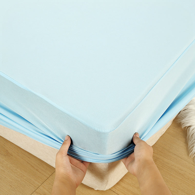 WEICH Fitted Sheet Waterproof | Water Proof Urine Barrier | Breathable Mattress Cover | Blue
