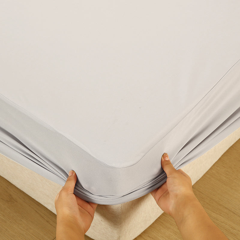 WEICH Fitted Sheet Waterproof | Water Proof Urine Barrier | Breathable Mattress Cover | Gray