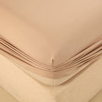 WEICH 890TC | Fitted Bedsheet Set | 100% Combed Cotton | Light Brown