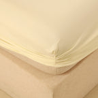 WEICH 890TC | Fitted Bedsheet Set | 100% Combed Cotton | Milkshake White