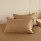 WEICH 890TC | Fitted Bedsheet Set | 100% Combed Cotton | Caramel Beige