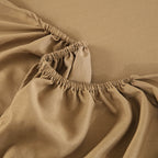 WEICH 890TC | Fitted Bedsheet Set | 100% Combed Cotton | Caramel Beige