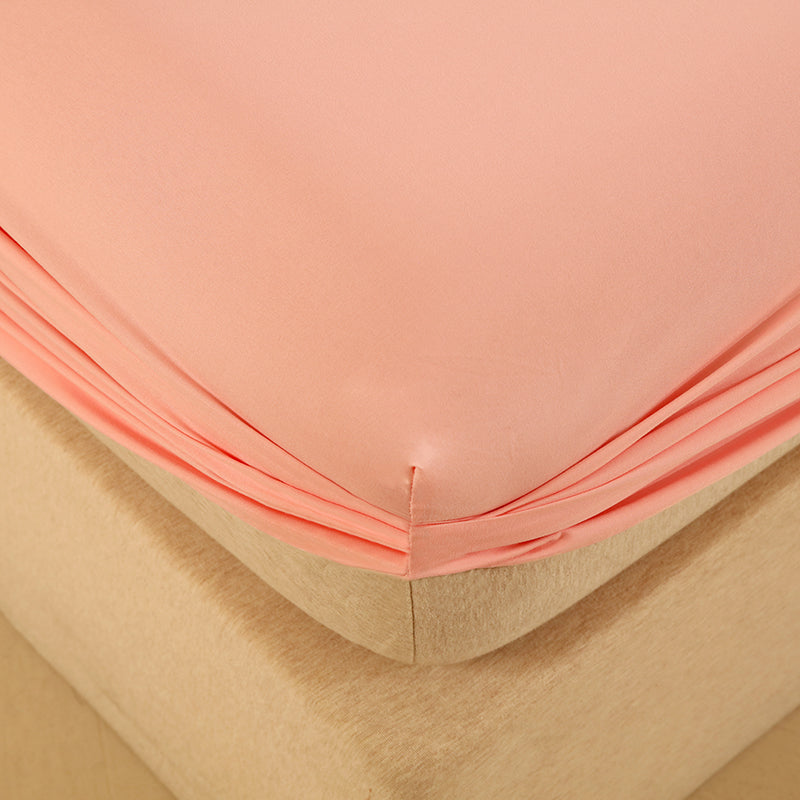 WEICH 890TC | Fitted Bedsheet Set | 100% Combed Cotton | Pink