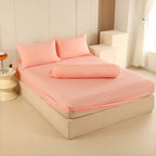 WEICH 890TC | Fitted Bedsheet Set | 100% Combed Cotton | Pink