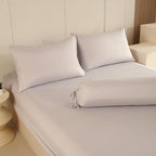 WEICH 890TC | Fitted Bedsheet Set | 100% Combed Cotton | Light Gray