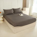 WEICH 890TC | Fitted Bedsheet Set | 100% Combed Cotton | Dark Brown