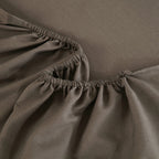 WEICH 890TC | Fitted Bedsheet Set | 100% Combed Cotton | Dark Brown
