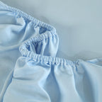WEICH 890TC | Fitted Bedsheet Set | 100% Combed Cotton | Clear Blue