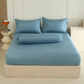 WEICH 890TC | Fitted Bedsheet Set | 100% Combed Cotton | Deep Steel Blue