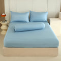 WEICH 890TC | Fitted Bedsheet Set | 100% Combed Cotton | Lake Blue