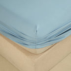 WEICH 890TC | Fitted Bedsheet Set | 100% Combed Cotton | Lake Blue