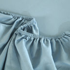 WEICH 890TC | Fitted Bedsheet Set | 100% Combed Cotton | Lake Blue