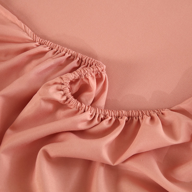 WEICH 890TC | Fitted Bedsheet Set | 100% Combed Cotton | Canyon Clay