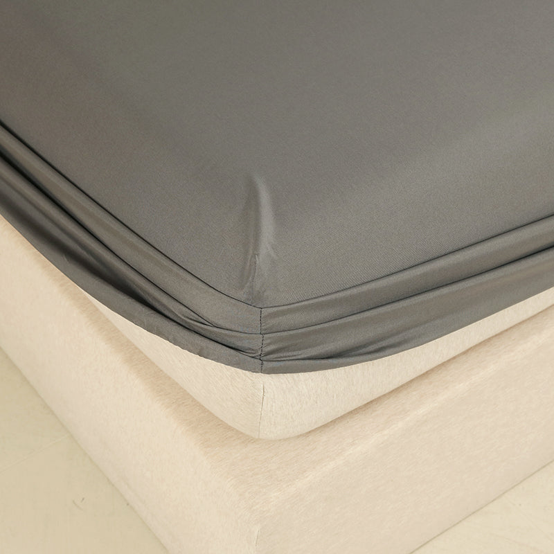 WEICH 890TC | Fitted Bedsheet Set | 100% Combed Cotton | Graphite Gray