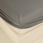 WEICH 890TC | Fitted Bedsheet Set | 100% Combed Cotton | Graphite Gray