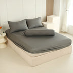 WEICH 890TC | Fitted Bedsheet Set | 100% Combed Cotton | Graphite Gray