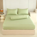 WEICH 890TC | Fitted Bedsheet Set | 100% Combed Cotton | Fresh Green