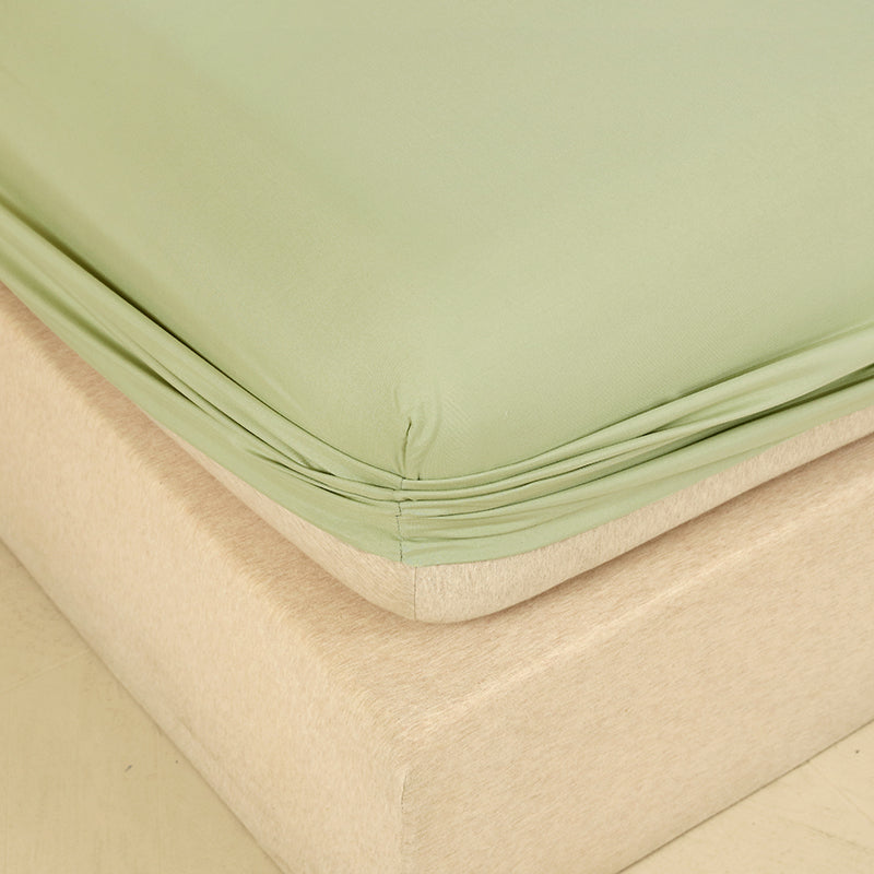 WEICH 890TC | Fitted Bedsheet Set | 100% Combed Cotton | Fresh Green