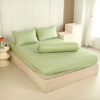WEICH 890TC | Fitted Bedsheet Set | 100% Combed Cotton | Fresh Green