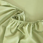 WEICH 890TC | Fitted Bedsheet Set | 100% Combed Cotton | Fresh Green
