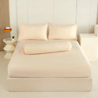 WEICH 890TC | Fitted Bedsheet Set | 100% Combed Cotton | Soft Apricot Beige