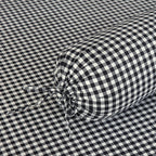 WEICH Fitted Bedsheet Set| Plaid Pattern | 100% Cotton | Checkered Black