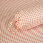 WEICH Fitted Bedsheet Set| Plaid Pattern | 100% Cotton | Checkered Pink